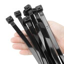 XINGO 20個 幅13mm 長さ800mm 結束バンド引張強度 114kg 超強力プラスチックワイヤータイラップ ロング 大きなケーブルタイ エクストラロングタイラップ 屋内外 UV耐性 (13*800mm, 黒)