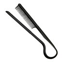 ZooooM 挟める ストレート クシ スタイリング ヘアー サロン 髪 の 毛 ブラッシング 美容院 お洒落 オシャレ ロング セミ ショート まっすぐ ブラシ 便利 アイロン ドライヤー 散髪 カット セット おもしろ 面白 ZM-HASAKUSI