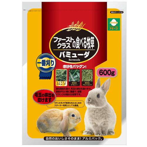 ファーストクラスの食べる牧草【バミューダ】（600g)アミーゴオリジナル 小動物用品/うさぎ/エサ/牧草（ぼくそう） 1