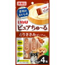 いなば ピュア ちゅ〜る とりささみ ビーフ入り 14g×4本 4901133779381 犬 おやつ ささみ