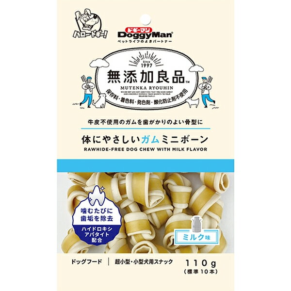 無添加良品 体にやさしいガム ミニボーン 110g 4976555823981 ドギーマン