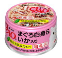 CIAO（チャオ缶）まぐろ白身＆いか入り(85g)　いなば　ペットフード≪A-03≫　【4901133061165】猫用品/キャットフード・サプリメント/キャットフード/猫缶　国産