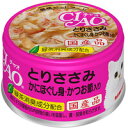 CIAO(チャオ缶)とりささみ&かにほぐし身・かつお節入り(85g) いなばペットフード≪A-17≫【4901133061400】猫用品/キャットフード・サプリ...