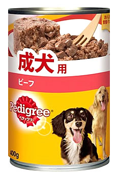 ペディグリーウェット缶ビーフ(400g) マースジャパンリミテッド　ドッグフード/ウェットフード/成犬/ペディグリー