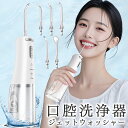\⭐新登場❣/口腔洗浄器 ジェットウォッシャー 口腔洗浄機 替えノズル5本 高水圧 口内洗浄器 携帯型歯間ジェット USB-C充電式...