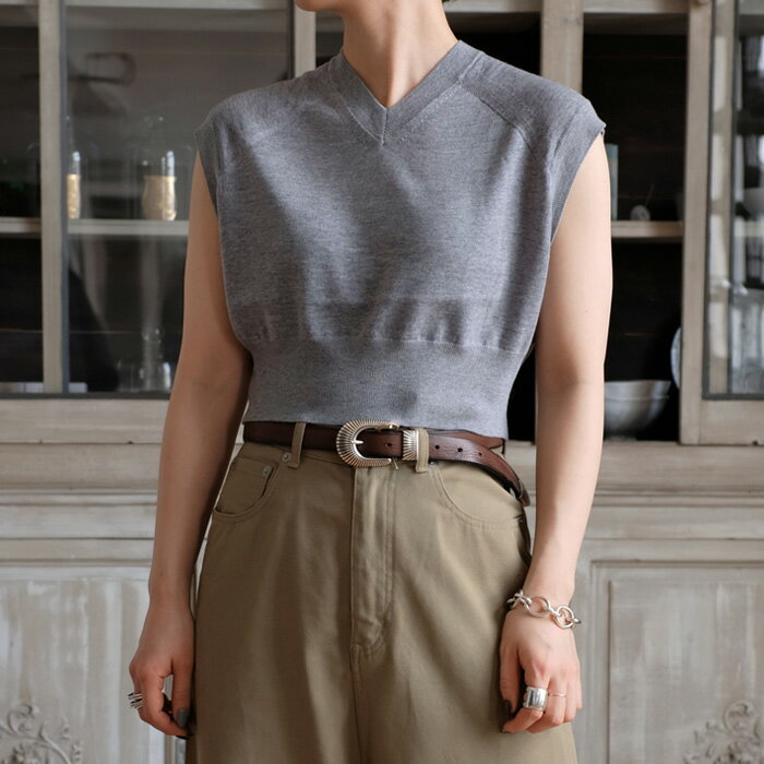 INSCRIRE 24SS WOOL SHORT VEST