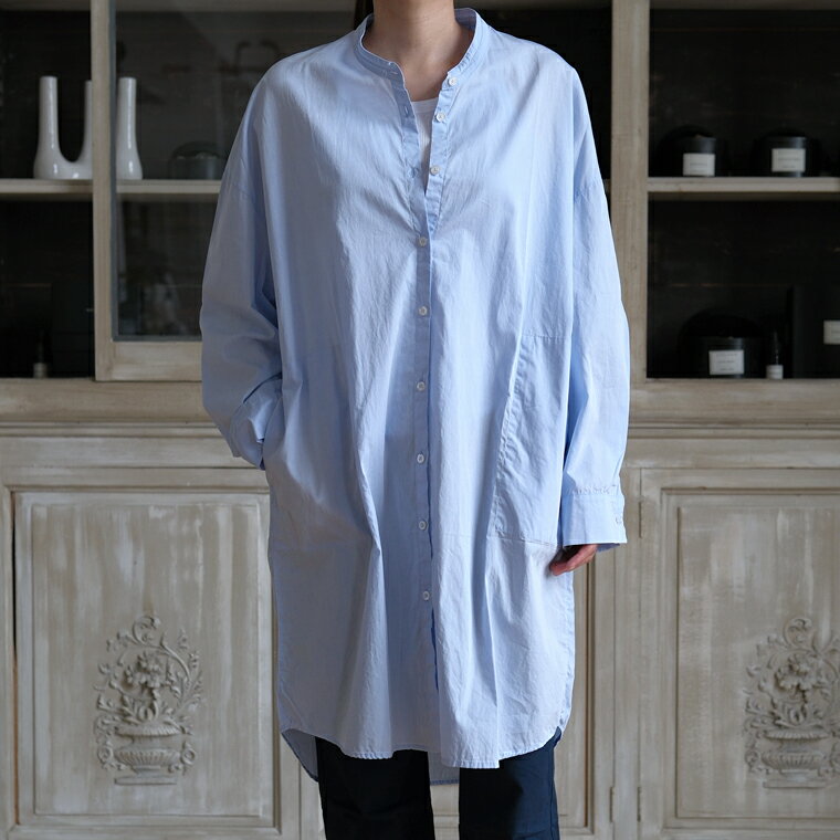 Rakuten - private 0204 26SS コットンストレッチロングシャツ