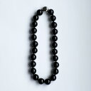 Haute Joaillerie AKIO MORI for LOEFF オニキスネックレス 16mm×42cm