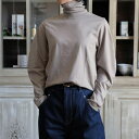 LOEFF 23AW スビンコットンクレセントタートルネックカットソー