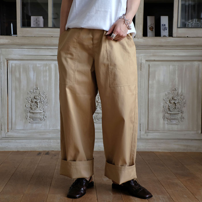 SOFIE D'HOORE 23SS Wide pants with big pathed pockets