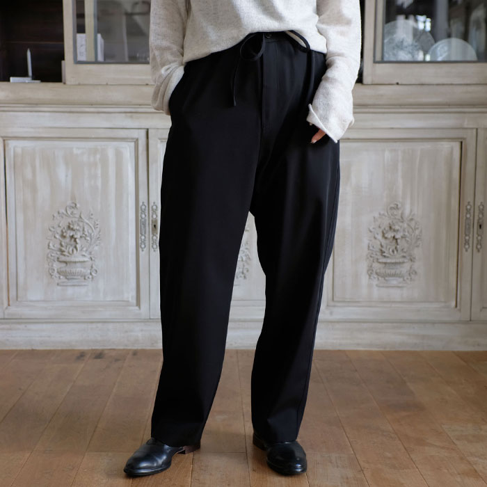 Rakuten - SOFIE D'HOORE Wool low crotch pants with zip and drawstring 【全2色】