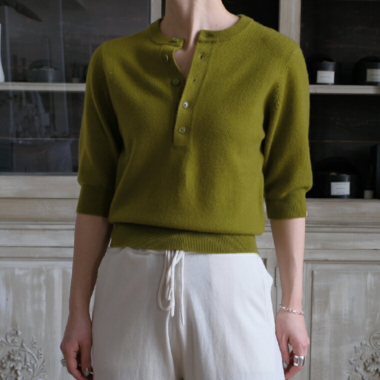 Rakuten - extreme cashmere 26SS mimi half sleeve sweater
