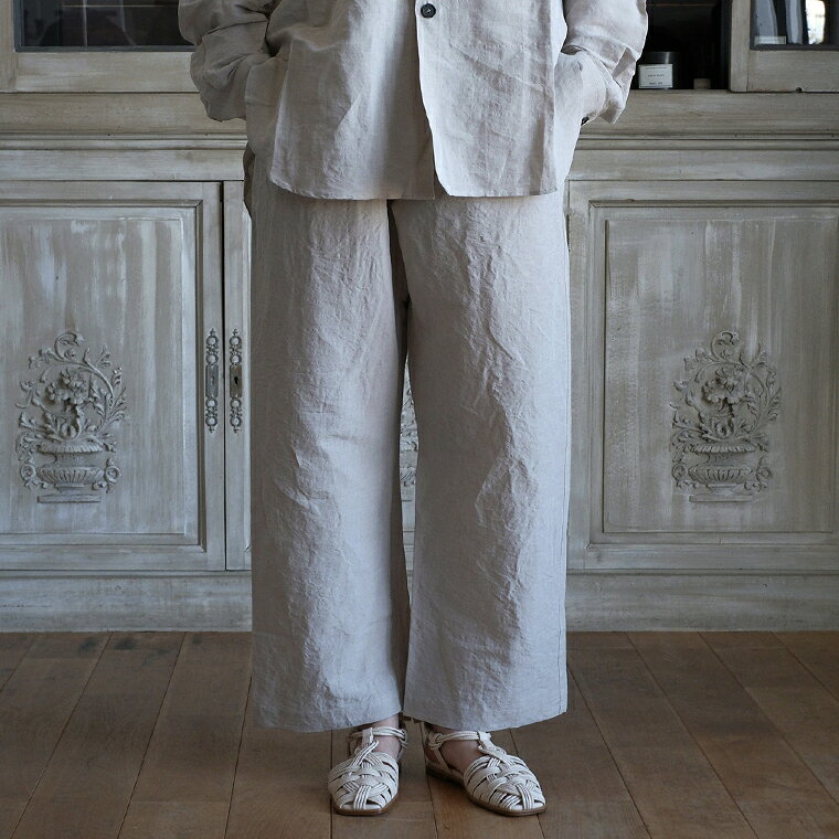 Rakuten - SOFIE D'HOORE 26SS relaxed low crotch pants linen cotton