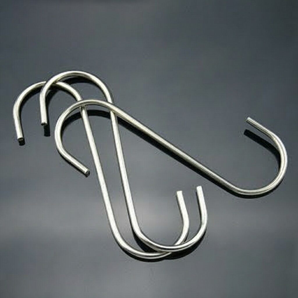 キッチン フック ステンレス鋼 S フック 肉フック キッチンフック クロスバーフック 非磁性 モダンシン..