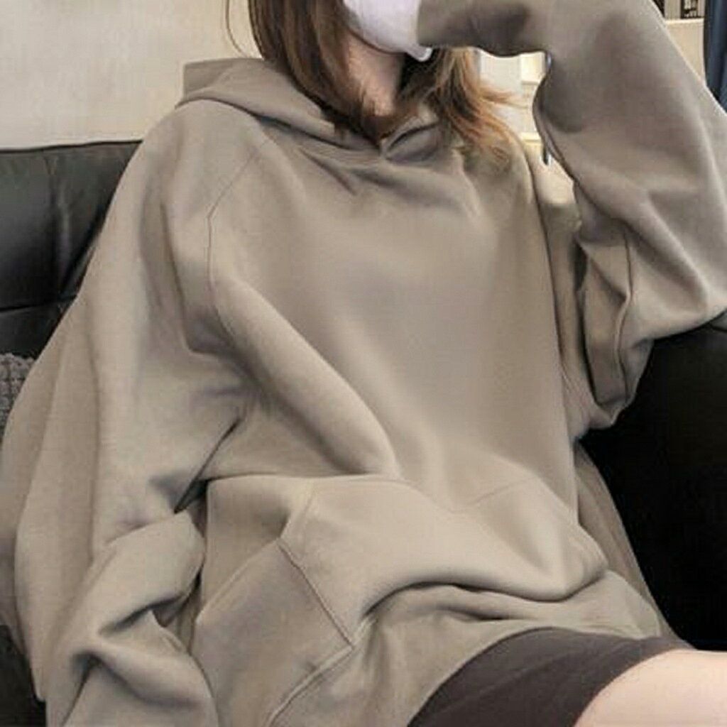 2025 年秋冬 レトロ風 裏毛スウェットシャツ レディース フード付き ゆったりジャケット プリントり ブラウングレー M L XL XXL 勤風スタイル 気 ポリエステル