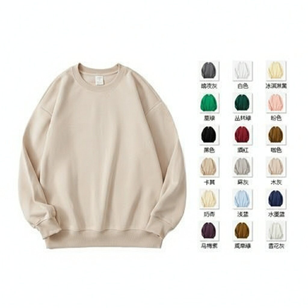 ルーズバッチ クユワイ スウェットシャツ フリース 350g ラウンドネック 長袖 秋冬 メンズ 大人 ティー..