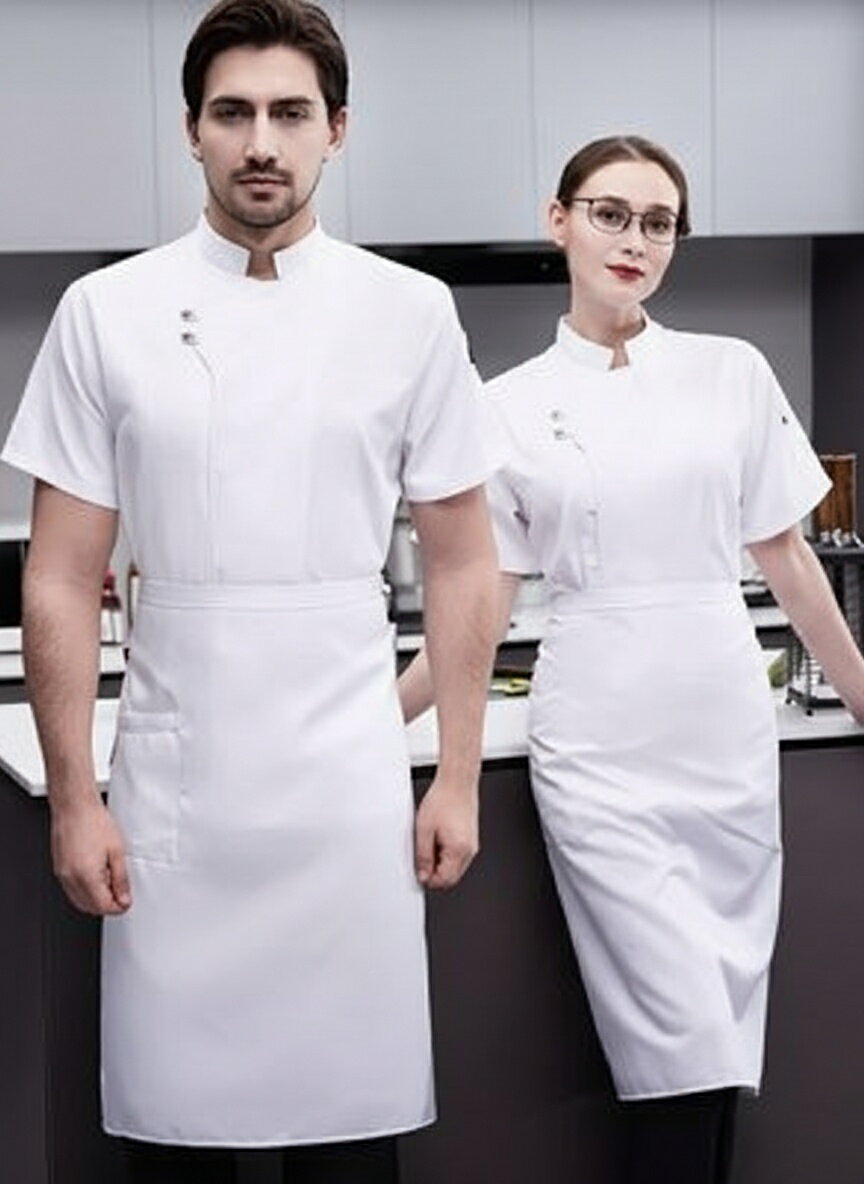 袖 乾シェフユニフォーム 男女兼 ユニセックス 気 メッシュ付き ホテル 吸湿発散 ポリエステル 5 6 サイズ