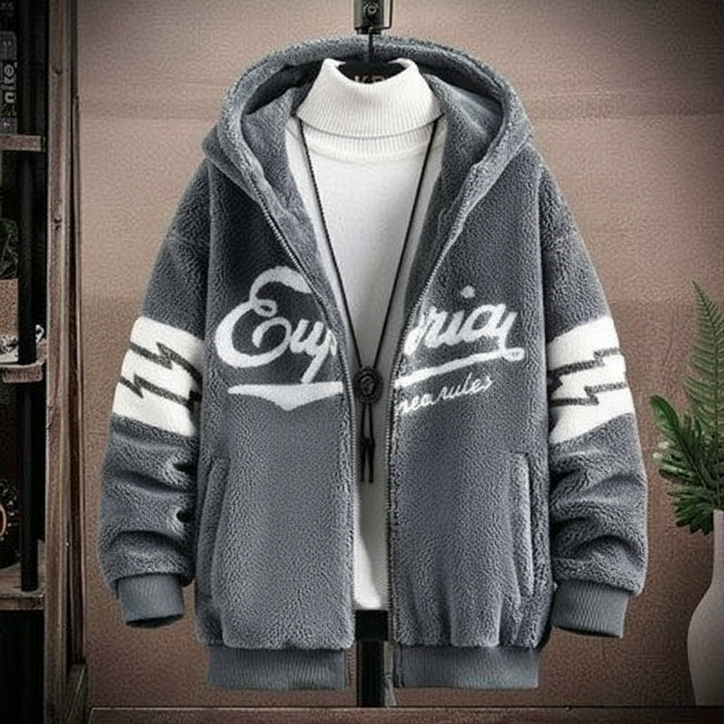 年 生 男 コート 秋冬 型 ベルベット 厚い 温 わせ ジッパー 長袖 M L XL 2XL 3XL ブラック グレー ブルー ベージュ レジャー おしゃれ