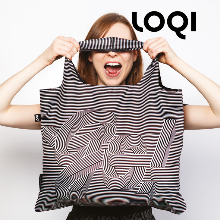 【郵メール便送料無料】 ポイント10倍 エコバッグ ローキー折りたたみ 【LOQI】 loqi エコバック レディース 折りたたみ レジカゴ ナイロン 大容量 軽量 トートバッグ コンパクト 撥水生地 おしゃれ 丈夫 カジュアル　エンビロサックス　ローキーエコバッグ