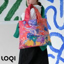 エコバッグ ローキー リサイクル 折りたたみ ミュージアム エコバック LOQI レジカゴ ナイロン 大容量 軽量 トートバッグ コンパクト 撥水 おしゃれ 丈...