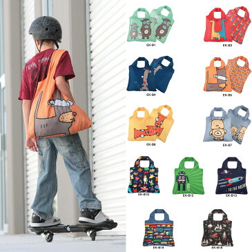 【郵メール便送料無料】 エコバッグ エンビロサックス 折りたたみ KIDS ENVIROSAX envirosax キッズ レディース 折りたたみ レジカゴ ナイロン 軽量 トートバッグ コンパクト 撥水生地 おしゃれ 丈夫 カジュアル セサミ セサミストリート ポイント10倍