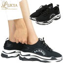 ニットスニーカー レディース スニーカー 黒 厚底 スニーカー レディース スニーカー 人気 ダッドスニーカー LICIA (218-15)