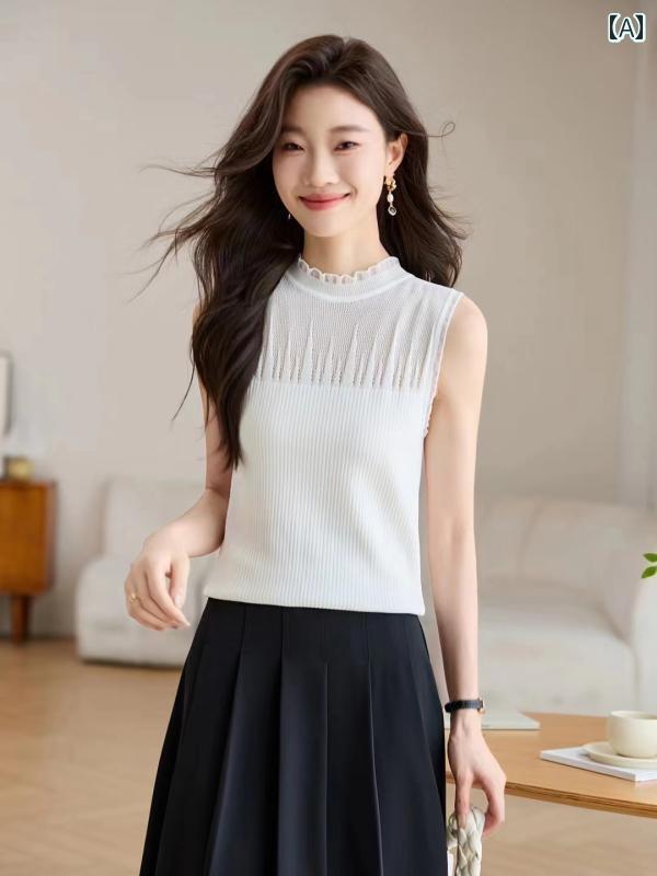 レディース　ファッション　コーデ　春　夏　秋 MIUCO レース ガーゼ スパンコール チャイナ 風 スタンドカラー プレート ボタン パレス 半袖 フィッシュ テール ドレス