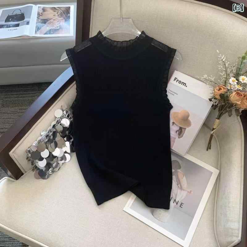 レディース　ファッション　コーデ　春　夏　秋 MIUCO レース ガーゼ スパンコール チャイナ 風 スタンドカラー プレート ボタン パレス 半袖 フィッシュ テール ドレス