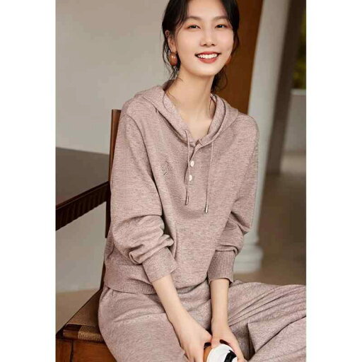 春 コーデ レディース ファッション オシャレ カワイイ シンプル きれいめ ナチュラル 上品カジュアル 婦人服 ニット ストライプ フード付き スウェットシャツ トップス パンツ 春 コーデ レディース ファッション オシャレ カワイイ シンプル きれいめ ナチュラル 上品カジュアル 婦人服 ニット ストライプ フード付き スウェットシャツ トップス パンツ