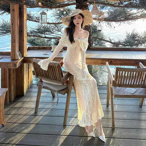 春 コーデ レディース ファッション オシャレ カワイイ シンプル きれいめ ナチュラル 上品カジュアル 婦人服 レース ドレス フレンチ風 スタイル チューブ トップス ウエスト ロング スカート 海辺 バカンス フェアリー 春 コーデ レディース ファッション オシャレ カワイイ シンプル きれいめ ナチュラル 上品カジュアル 婦人服 レース ドレス フレンチ風 スタイル チューブ トップス ウエスト ロング スカート 海辺 バカンス フェアリー