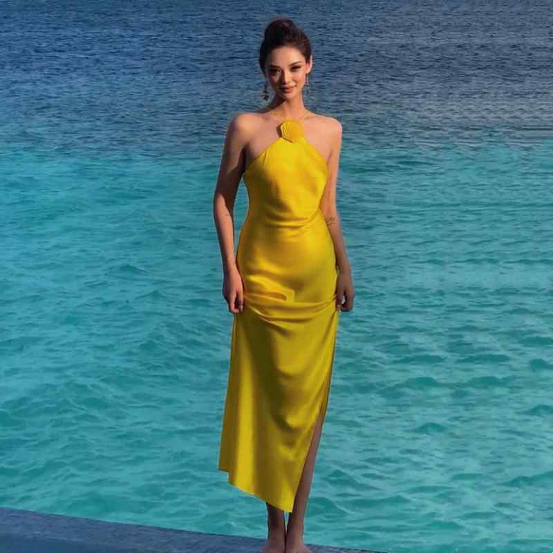 春 コーデ レディース ファッション オシャレ カワイイ シンプル きれいめ ナチュラル 上品カジュアル 婦人服 ドレス 夏 海辺 バカンス バケーション ハイエンド パーティー