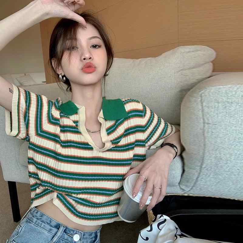 春 コーデ レディース ファッション オシャレ カワイイ シンプル きれいめ ナチュラル 上品カジュアル 婦人服 薄手 ポロカラー ストラ..