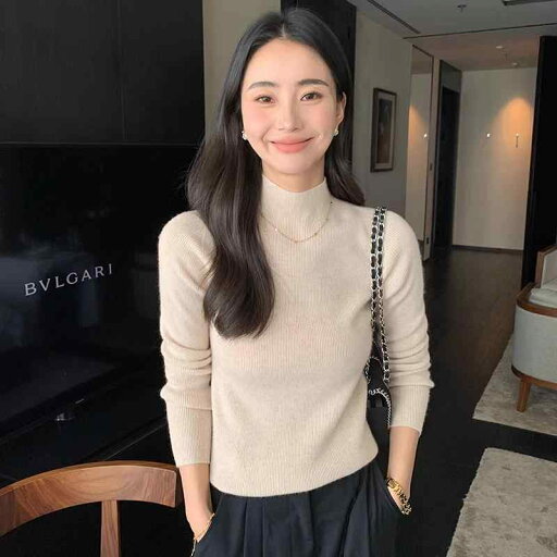 春 コーデ レディース ファッション オシャレ カワイイ シンプル きれいめ ナチュラル 上品カジュアル 婦人服 ハーフ タートルネック インナー レイヤリング シャツ スリム ニット セーター タイト 春 コーデ レディース ファッション オシャレ カワイイ シンプル きれいめ ナチュラル 上品カジュアル 婦人服 ハーフ タートルネック インナー レイヤリング シャツ スリム ニット セーター タイト