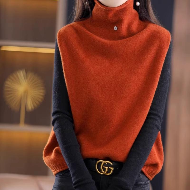 Rakuten - 春 コーデ レディース ファッション オシャレ カワイイ シンプル きれいめ ナチュラル 上品カジュアル 婦人服 ベスト ハイネック ウール ニット ボトム ウエスト コート