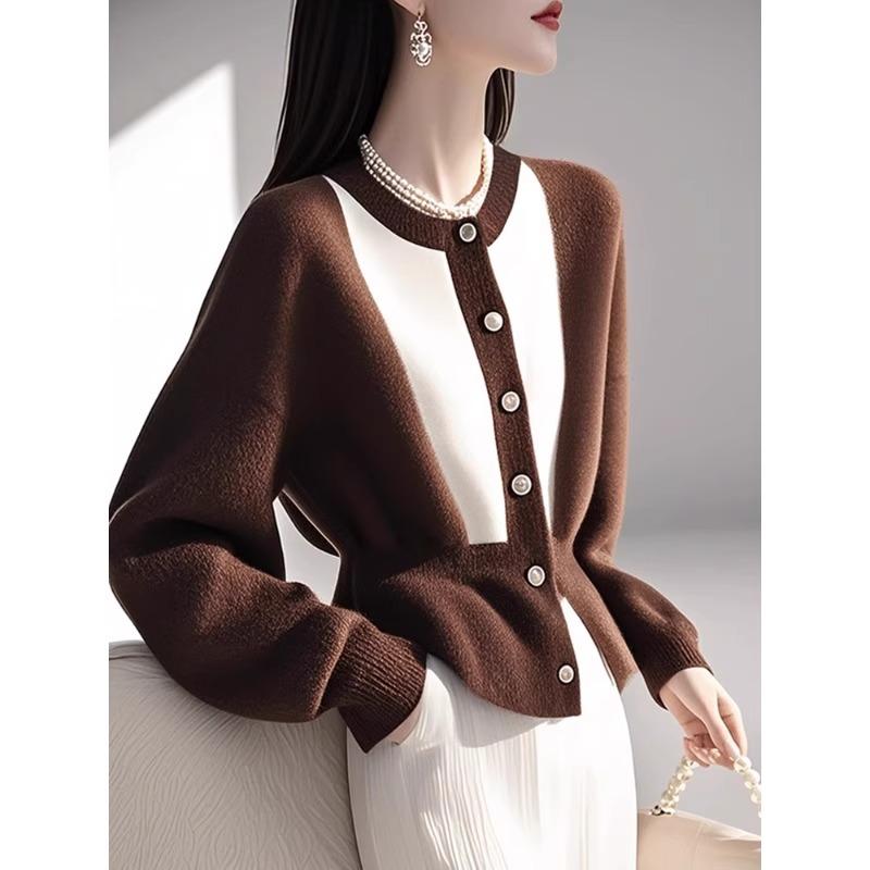 春 コーデ レディース ファッション オシャレ カワイイ シンプル きれいめ ナチュラル 上品カジュアル 婦人服 ハイエンド セーター クラシック 柔らかい ニット トップス