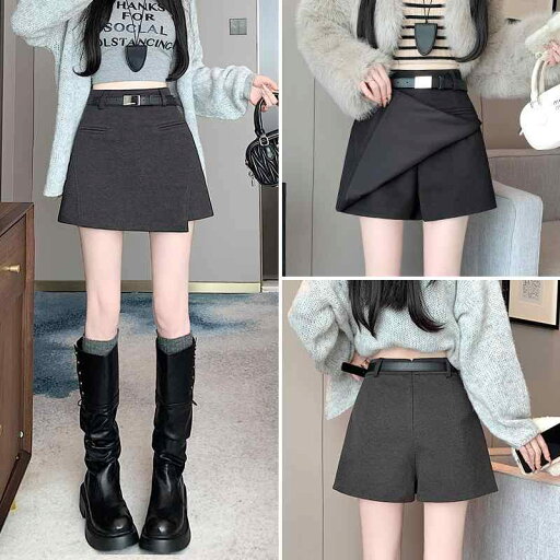 春 コーデ レディース ファッション オシャレ カワイイ シンプル きれいめ ナチュラル 上品カジュアル 婦人服 ウール パンツ アウター Aライン スカート ハイウエスト グレー 春 コーデ レディース ファッション オシャレ カワイイ シンプル きれいめ ナチュラル 上品カジュアル 婦人服 ウール パンツ アウター Aライン スカート ハイウエスト グレー