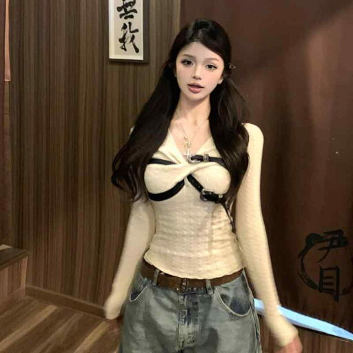 春 コーデ レディース ファッション オシャレ カワイイ シンプル きれいめ ナチュラル 上品カジュアル 婦人服 ウエスト スリミング ツイスト Vネック クラシック セーター ニット インナー トップス 春 コーデ レディース ファッション オシャレ カワイイ シンプル きれいめ ナチュラル 上品カジュアル 婦人服 ウエスト スリミング ツイスト Vネック クラシック セーター ニット インナー トップス