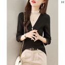 レディースファッション　おしゃれ　かわいい　女性用　　韓国ファッション シャツ 冬な ボタン ダウン 女性 プルオーバー セーター