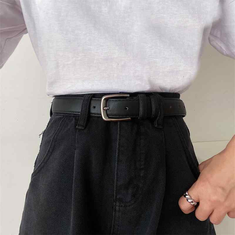 春 コーデ レディース ファッション オシャレ カワイイ シンプル きれいめ ナチュラル 上品カジュアル 婦人服 黒 ベルト 夏 ズボン ジーンズ 薄手(4.0)