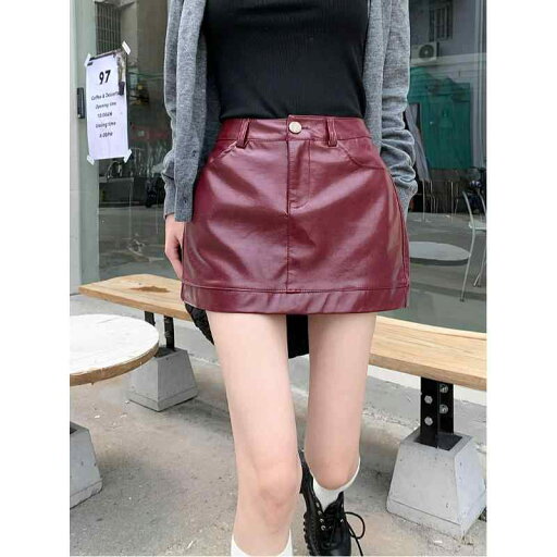 春 コーデ レディース ファッション オシャレ カワイイ シンプル きれいめ ナチュラル 上品カジュアル 婦人服 快適 スカート ハイウエスト スリム Aライン ブラック PUレザー スカート 春 コーデ レディース ファッション オシャレ カワイイ シンプル きれいめ ナチュラル 上品カジュアル 婦人服 快適 スカート ハイウエスト スリム Aライン ブラック PUレザー スカート