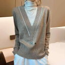 春 コーデ レディース ファッション オシャレ カワイイ シンプル きれいめ ナチュラル 上品カジュアル 婦人服 インナーウェア ベース トップス ハイネック フェイク ツーピース ニット セーター