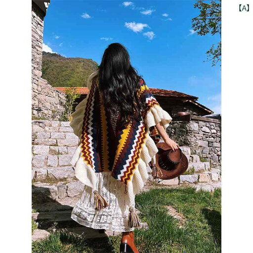 レディース ファッション オシャレ カワイイ 女性用 エスニック ニット ショール ショール ブランケット レディース ファッション オシャレ カワイイ 女性用 エスニック ニット ショール ショール ブランケット