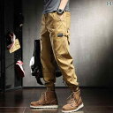 メンズ ファッション オシャレ 男性用 シンプル 大人 かっこいい カジュアル ストリート ヒップホップ HipHop アメカジ レトロ カーゴパンツ 夏 ルーズ 縛 スポーツ ハーレム パンツ