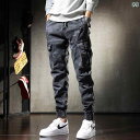 メンズ ファッション オシャレ 男性用 シンプル 大人 かっこいい カジュアル ストリート ヒップホップ HipHop 迷彩 ルーズ アウトドア スポーツ パンツ パンツ スタイル