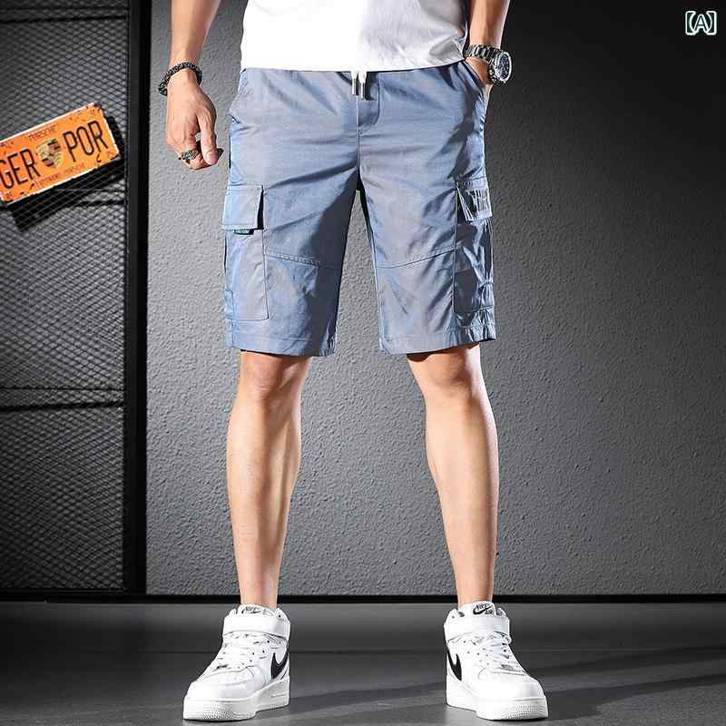 メンズ ファッション オシャレ 男性用 シンプル 大人 かっこいい カジュアル ストリート ヒップホップ HipHop カーゴ ショーツ スポー..