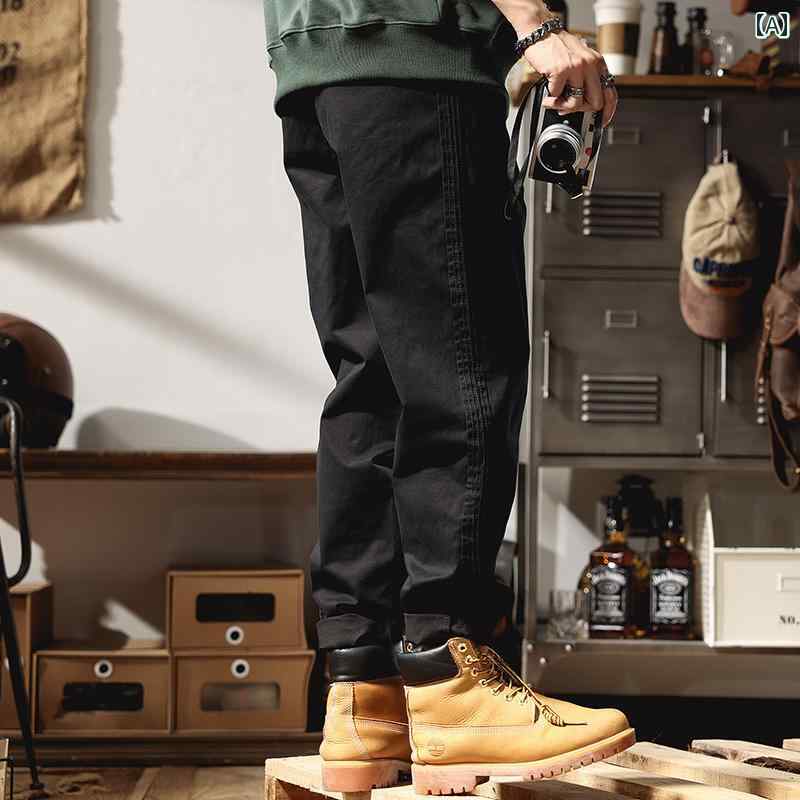 Rakuten - メンズ ファッション オシャレ 男性用 シンプル 大人 かっこいい カジュアル ストリート ヒップホップ HipHop アメカジ ストレート ストレッチ ハーレム パンツ
