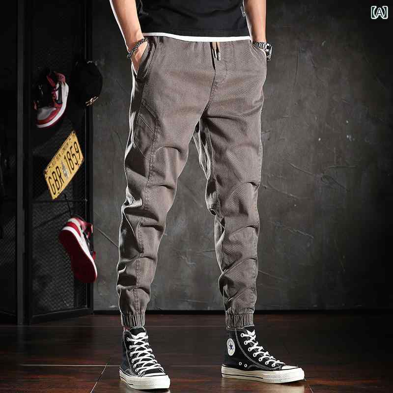 メンズ ファッション オシャレ 男性用 シンプル 大人 かっこいい カジュアル ストリート ヒップホップ HipHop ツイル パンツ 夏 ストレ..