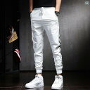 メンズ ファッション オシャレ 男性用 シンプル 大人 かっこいい カジュアル ストリート ヒップホップ HipHop 夏 薄手 速乾 スウェットパンツ スリム アウトドア アイスシルク パンツ スピリット