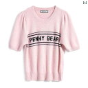 レディース ファッション オシャレ カワイイ 女性用 デリケートな 肌に ニット パフ 半袖 レター ド ジャガード T シャツ トップス