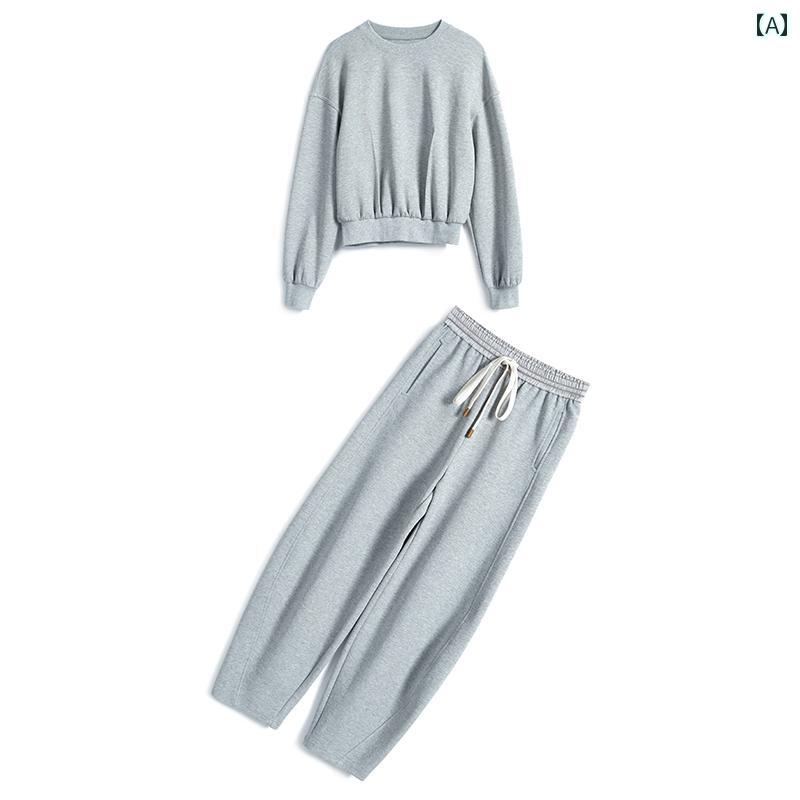 レディース ファッション オシャレ カワイイ 女性用 プレミアム ライト ラウンドネック ショート スウ..